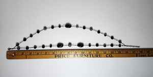 Collier à double rangée de perles noires pour femmes |   Bijoux de mode élégants à plusieurs brins |   Mangalmay Corporation - Product Image 5