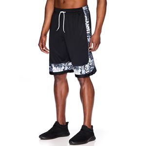Shorts de sport pour hommes en maille respirante, séchage rapide, vêtements de sport en polyester, motif uni, streetwear, shorts d'entraînement 2 en 1 - Product Image 4