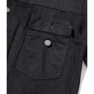 Men High Street Hip Hop Long Sleeve Turn-down Collar Covered Button Closure Coated <b>Denim</b> Solid Eco-Friendly Quick Dry Breathable - Product Image 4