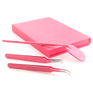 Pinzas para Pestañas de Acero Inoxidable de Estilo Ruso, de Alta Precisión, con Aspecto Natural, Antiestáticas, con Tensión Equilibrada y Espejo de Belleza - Product Image 5