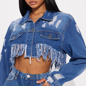 Nouveau style – Short en jean délavé taille haute pour femme, longueur genou, respirant, grandes tailles, avec logo personnalisé imprimé - Product Image 6