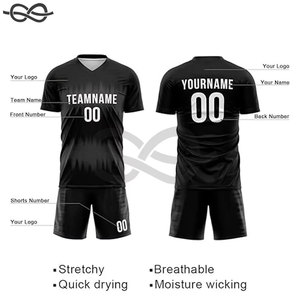 เสื้อฟุตบอลโพลีเอสเตอร์ขายตามสีของคุณ - Product Image 4