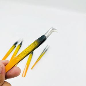 Professionnel Papillon Gravé Anti-Bactérien Léger Pince À Cils Isolation Botte Volume 45-90 Degrés En Acier Inoxydable - Product Image 6