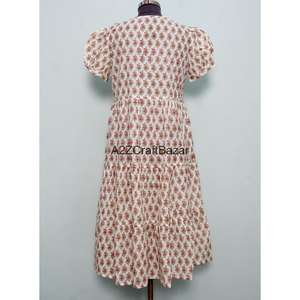 Robe maxi en coton 100% écologique à imprimé floral, décontractée, bohème, sexy, luxueuse, toutes saisons - printemps été - Product Image 6