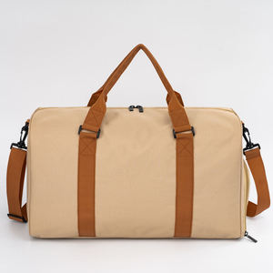 Sac de voyage en polyester grande capacité, tendance, avec fermeture éclair, imperméable, pour sport et gym, avec bandoulière et séparation humide/sec - Product Image 5