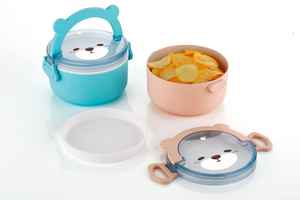 Contenedores de Alimentos de Plástico Ecológicos Zenara, Diseño de Dibujos Animados, Lonchera Escolar para Niños, Apta para Microondas - Product Image 4