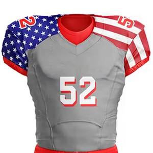Uniforme de Fútbol Americano Profesional de Malla Transpirable, Manga Corta, Tallas Grandes, Fabricante OEM para Equipos de Liga - Product Image 5
