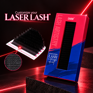 Pestañas Charmlash al por Mayor, Pestañas de Visón con Base Láser, Extensiones de Pestañas Coreanas PBT, Tecnología Láser Avanzada, Cruelty-Free, Sin Residuos Pegajosos - Product Image 1