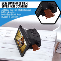 필름, 슬라이드 및 네거티브 스캐너 변환기(7인치 미리보기 화면, HDMI 출력, USB 전송, 22MP 디지털 스캐닝 기능 포함)