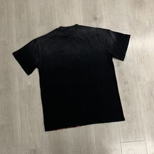 DUAA nueva camiseta de manga corta perforada con diamantes de imitación estilo americano vintage para hombre, tendencia de verano - Product Image 3