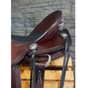 Silla de Montar Profesional de Cuero para Caballo, Silla de Equitación Personalizada Estilo Western Hecha a Mano, Fabricante Mayorista OEM - Product Image 3