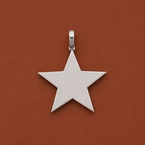 จี้รูปดาวประดับเพชรโมอิสซาไนต์ VVS เงินแท้ 925 สไตล์ฮิปฮอป - Product Image 4