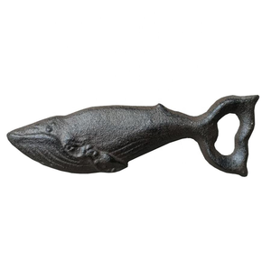 Abridor de botellas con forma de pez de hierro fundido, decoración de bar, abridor de cerveza y vino para regalo. - Product Image 3