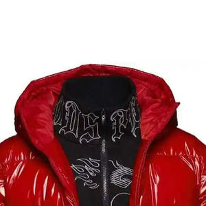 Wholesale Outdoor <b>Light</b> Warm Duck Custom Logo Nylon Black Hooded Winter Bubble Puff Filled Down <b>Puffer</b> <b>Jackets</b> for Men - Product Image 2