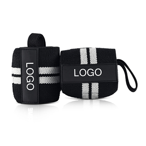 สายรัดข้อมือยิม OEM พร้อมห่วงนิ้วโป้ง สายรัดข้อมือยืดหยุ่นทนทานสำหรับยกน้ำหนัก พาวเวอร์ลิฟติ้ง และการฝึกออกกำลังกาย - Product Image 1