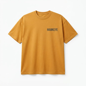 T-shirt Homme Basique en Coton Léger, Col Rond, Coupe Oversize Boxy, Court, Personnalisable avec Logo, Vente en Gros - Product Image 1