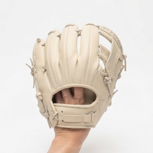 Gant de baseball en cuir de haute qualité, modèle H-Web, pour droitier, doigts entièrement couverts, fermeture auto-agrippante, adulte, toutes saisons - Product Image 2