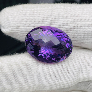 Ametista natural de corte ovalado, 24.82 quilates, piedra preciosa de gran tamaño, calidad AAA, con brillo, buen color, corte y pulido perfectos a precio económico. - Product Image 4