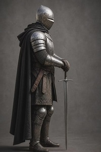 Armure de chevalier en acier faite à la main |   Costume de guerrier croisé gothique, design antique et moderne, ANAS AHMAD - Product Image 2