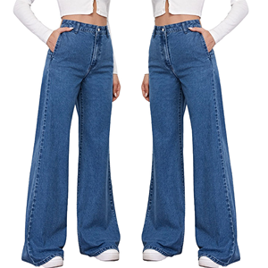 กางเกงขายาวทรงปาลาซโซเอวสูงสำหรับผู้หญิง ทรงหลวมใส่สบาย ขายส่ง - Product Image 6