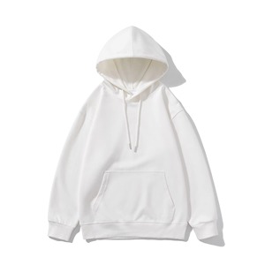 Sweat à capuche noir surdimensionné pour homme avec motif de lettres blanches brodé en polyester/coton molletonné, vêtements décontractés d'hiver, service OEM - Product Image 2