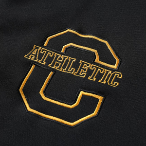 Custom Black Varsity Jacket Men Athletic C Patch Embroidery Letterman Jacket White Sleeves Casual Fashion Bomber Jacket Coat - Product Image 5