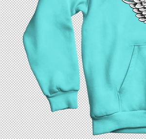 เสื้อฮู้ดผ้าฟลีซพิมพ์ลายแบบสวมหัว มีริบแถบที่ปลายแขนเสื้อ - Product Image 5