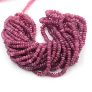 Nouvelles perles rondes en tourmaline rose tendance, 5-7 mm, brin de 16 pouces, perles lisses en tourmaline pour la fabrication de bijoux, collier - Product Image 1