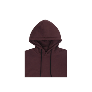 Sweat-shirt à capuche bordeaux pour homme, coupe classique, en coton French Terry, pull décontracté avec poche avant, idéal pour l'automne - Product Image 4