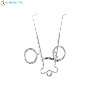 Retractor de Piel Sisson Premium CHARISMATECH - Acero Inoxidable de Doble Punta Afilada, Reutilizable, para Cirugía Delicada de Plástico y ORL - Product Image 1