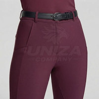 Vêtement de base d'équitation pour femmes, en spandex/polyester, fermeture éclair intégrale, léger, respirant, confortable, pour l'entraînement
