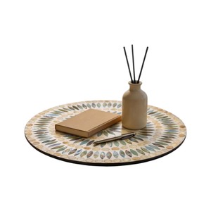 Plateau tournant en nacre de Capiz - Product Image 2