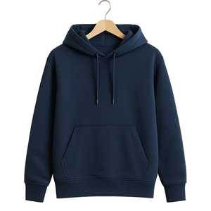 Sweat-shirt à capuche en molleton pour homme avec logo personnalisé, manches longues, poche kangourou, cordon de serrage, doux, décontracté, streetwear d'hiver - Product Image 4