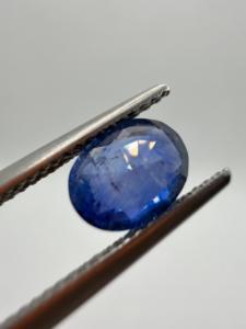 Zafiro azul real natural, corte ovalado, 1.60 ct, 8x6x4 mm, piedra preciosa facetada suelta de Ceilán para la fabricación de joyas, Zehra Gems - Product Image 2