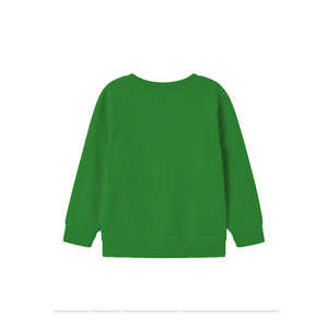 Sweat-shirt vert pour femme, col rond, en molleton de coton épais, manches longues, pull décontracté basique, chaud pour l'hiver - Product Image 2