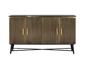 Aparador de Madera Sencillo y de Lujo para Comedor, Aparadores Vintage con Cajones, Mueble de Cocina - Product Image 1