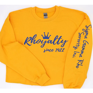 Sigma Gamma Rho Sorority Broderie Femmes Sweat Ras Du Cou | SGRho Sorority Brodé Dames Style Personnalisé Crewneck - Product Image 3