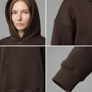 Sudadera con Capucha Extra Grande para Mujer, 450 GSM, Duradera, para Uso en Interiores y Exteriores, con Bolsillo Tipo Canguro y Logotipo Bordado - Product Image 5