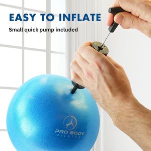 Pelota de Pilates de 9 Pulgadas con Bomba para Estabilidad, Terapia de Core, Barre, Yoga y Fisioterapia - Product Image 4