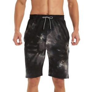 Shorts d'été en coton pour hommes, taille élastique, unis, décontractés, pour la détente, logo personnalisé, fournisseur OEM en gros, usine - Product Image 1