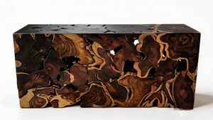 Hot Sale Joined Driftwood Trunk Root Sliced Modern Classic Artistic Decorative Black Reddish Yellow Sono Wood <b>Console</b> <b>Table</b> - Product Image 3
