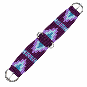 EQUIPRO Halter en cuir et laine à motifs violets avec anneaux métalliques, design réglable, style personnalisable, fabriqué en Inde, personnalisable - Product Image 1