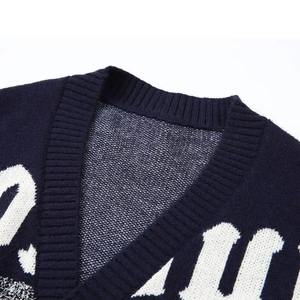 Suéter Cárdigan Corto Personalizado para Mujer, Cuello en V, Manga Larga, con Botones, Estilo Casual para Invierno - Product Image 5