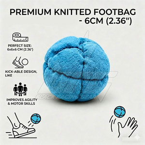Pelota de Hacky Sack de Calidad, Bajo MOQ, Ligera, de Color Sólido - Product Image 4