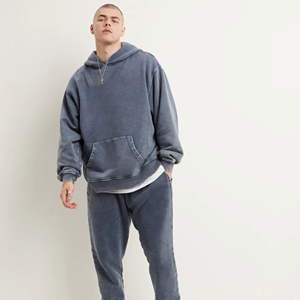 Nouveau style sweat à capuche délavé à l'acide pour l'hiver, qualité supérieure, personnalisé, 100% coton, polaire écologique, fabriqué au Pakistan, service OEM - Product Image 3