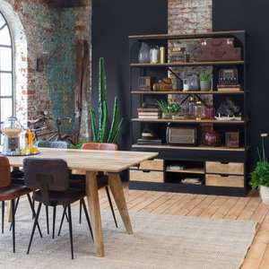 Table à manger Vandana Solace Hexa avec extensions en bois de manguier - Product Image 2