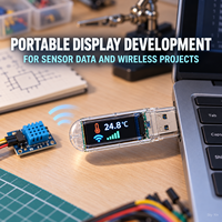 Carte de développement USB FYX Stock T-Dongle-S3 ESP32-S3 K193 K194 K194-B avec écran LCD 0,96 pouces, Wi-Fi, BT, carte TF, double MCU, 16 Mo de mémoire Flash