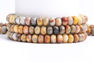 ลูกปัดหินอาเกตสีส้มธรรมชาติทรงรอนเดล เกรดพรีเมียม สำหรับทำเครื่องประดับ DIY สร้อยข้อมือ สร้อยคอ - Product Image 3