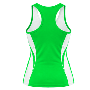 เสื้อกล้ามออกกำลังกายผู้หญิงขายส่ง แบบ Racerback ไม่มีแขน พิมพ์ลายได้ตามต้องการ น้ำหนักเบา ระบายอากาศดี เหมาะสำหรับวิ่ง โยคะ และการฝึกซ้อม - Product Image 2