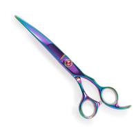 Tijeras de Peluquería Canina de Acero Inoxidable Curvadas de 7.5 Pulgadas, de Lujo, con Mangos de Alta Calidad y Comodidad, Seguras y Precisas, Precio al por Mayor OEM